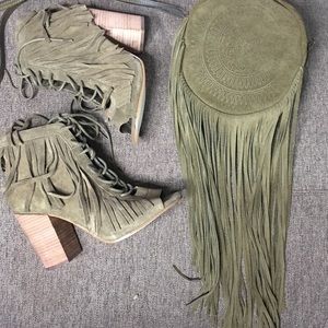 Gianni Bini Fringe Booties